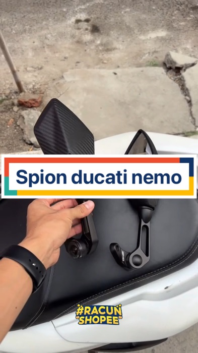Spion ducati nemo#RacunShopee#GratisOngkirRP0#ViralDiShopeeVideo#shopeevideo#fyp#viral#ShopeeLook#ShopeeCOD#RacunShopee#shopeevideo