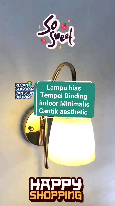 Lampu Hias Tempel Dinding indoor Minimalis Cantik aesthetic ♥️#RacunShopee #RacunShopeeCheck #ShopeeVideoCreator #videoshopee #RacunShopeeUnik #ViralD