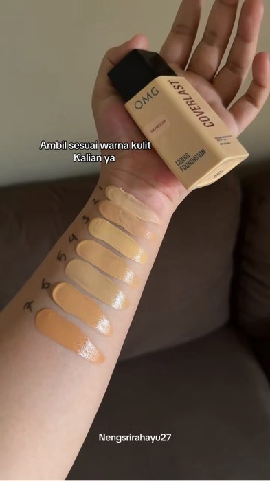 Ambil sesuai warna kulit kalian #omgfoundation #foundationomg #foundationmurah #foundationviral
