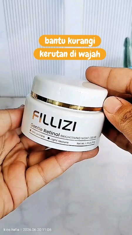 bantu samarkan kerutan #creammalam #fillizi #filliziskincare #SpillRacunShopee #SpillBawaBerkah #TermurahDiShopee #PromoNonStop