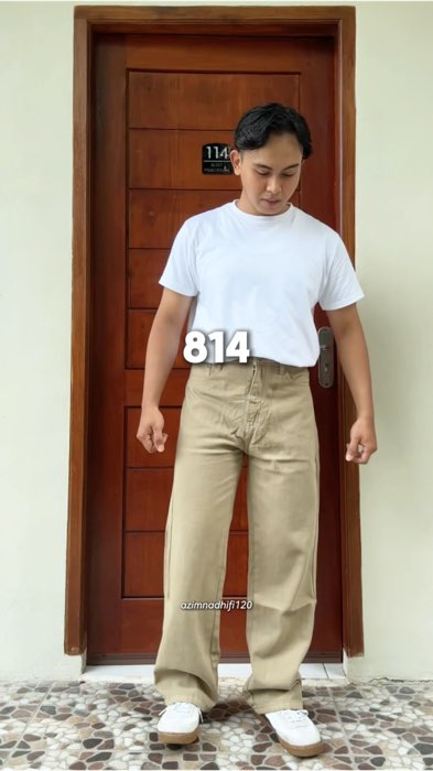 Spill denim Jiniso di pakek cowok pendek #SpillRacunShopee #ootd #celana #denim