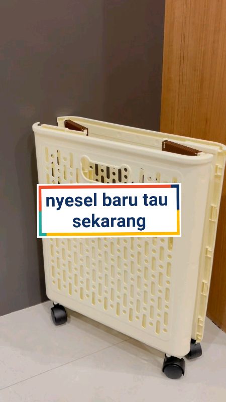 punya ruangan sempit bingung mau naroh baju kotor? ni aku rekomendasikan keranajng aestetik ❤️✨#keranjanglipat #keranjanglaundry #keranjang
