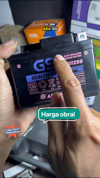 Aki gs kering beat vario scopy kio fino supra revo bmvega jupiter #akimotor #akikering #akimotormurah #akigs #akikeringmurah