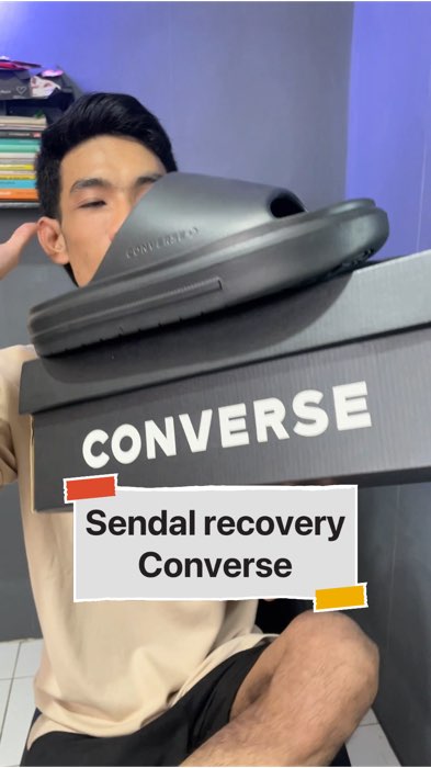 Sendal Converse essential slide #sendalunisex #sendalpria #sendal #sandal #sandalpria #RacunShopee #ShopeeFashionHaul #ShopeeCOD #