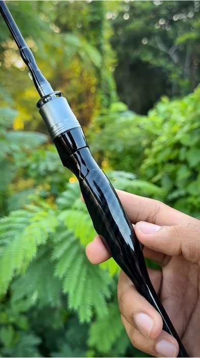 Ganteng banget ini joran ul dengan finishing super glosy #joranpancing #joranultralight #jorancarbonsolid #mancing #mancingmania #RacunShopee