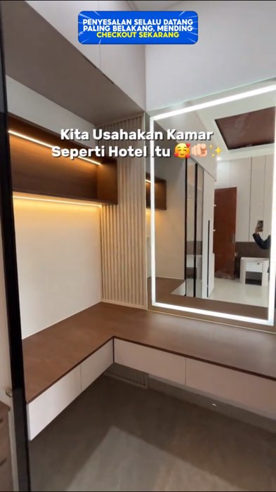 Kamar idaman🥰#wallboardpvc #wallpanelpvc #dekorasirumah #ruanganminimalis #shopeevideo #ruanganaesthetic #listalumnium #interior