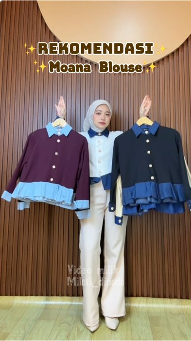 Moana Blouse cantik banget super cute 🥰😻😻 #moanablouse #blouse #outfitlucu #outfitideas