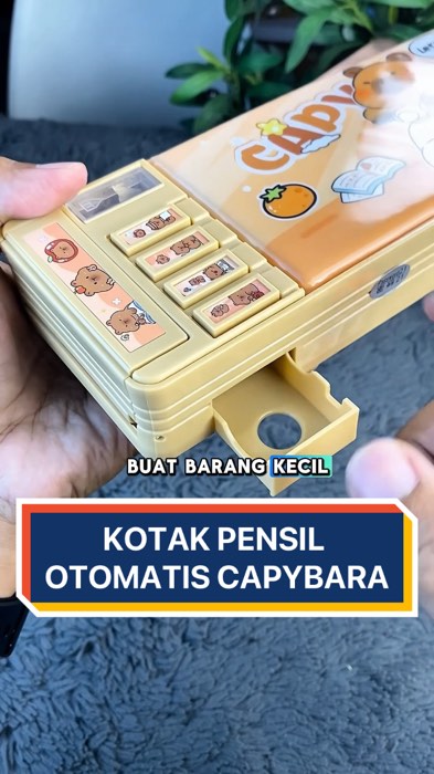 Kotak pensil otomatis sandi capybara cinnamoroll kuromi #viraldishopeevideo #racunshopee #promononstop #shopeecod #gratisongkirrp0 #TermurahDiShopee