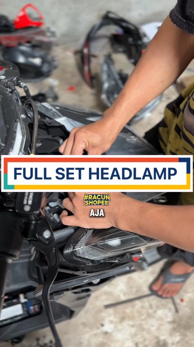 FULL SET HEADLAMP#RacunShopee#GratisOngkirRP0#ViralDiShopeeVideo#shopeevideo#fyp#viral#ShopeeLook#ShopeeCOD#RacunShopee#shopeevideo