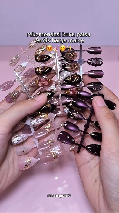 Pilih motif klik keranjang yaaa🥰 #kukupalsu #kukupalsumurah #kukucantik #kukupalsumurahcantik #pressonnails #shopeevideo