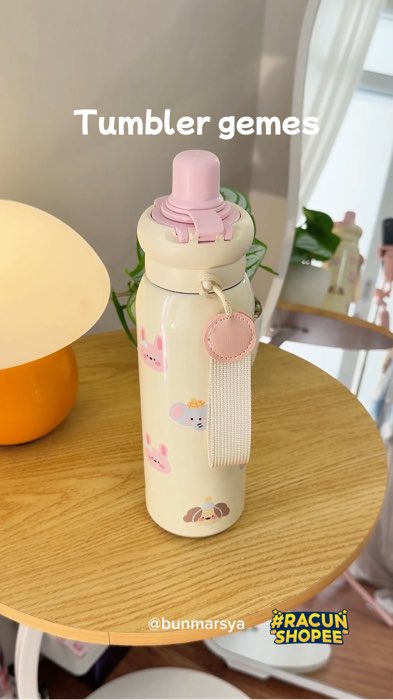 Botol minum tumbler lapis keramik estetik 600ml #GakNyeselBeliIni #ViralDiShopeeVideo #DiskonRacunShopee
