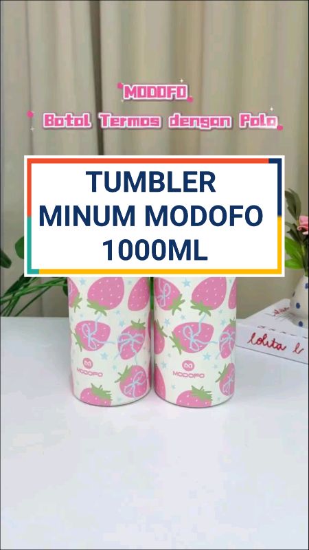 #tumbleraestethic TUMBLER MINUM MODOFO 1000ML#GakNyeselBeliIni #DijaminPuas💯 #RacunShopee #checkoutsekarang #chekoutyuk🥰🤗🥳 #racunshopeemurah #fyp
