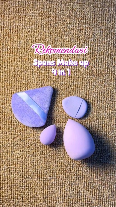 spons make up 4in1🤩 kapan lagi 8rb udh dpt selengkap ini #ShopeeBeautyHaul #beautyblender #sponsmakeup #RacunShopee #puffmakeup #sponsmakeupmurah