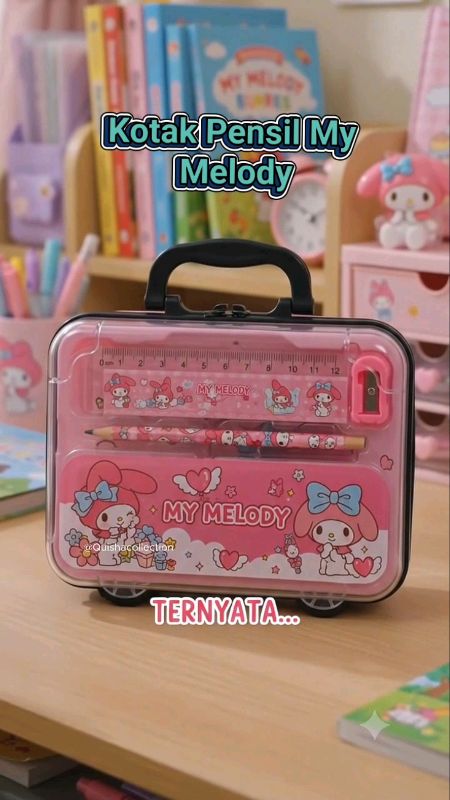 Tempat pensil set 5in1 #SpillRacunShopee #RacunShopeeCheck #SpilBawaBerkah #GratisOngkirRP0#tempatpensil #kotakpensilmelody#tempatpensilmymelody