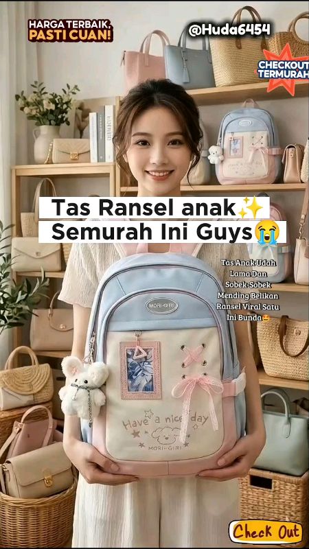 Tas Ransel Wanita Jumbo😍#tasransel#ranselkorea#ranselwanita#ranselsekolah#taswanita#RacunShopee#GratisOngkirRP0#Diskon50Persen#bismillahfyp#viral#fyp