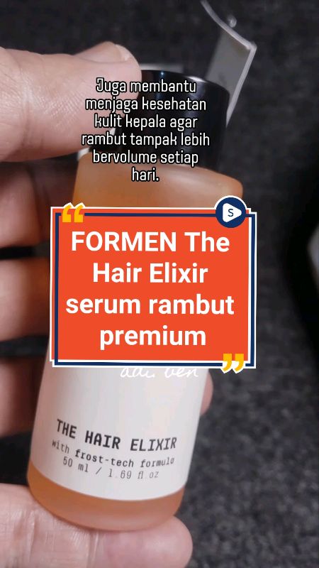 Hair serum ForMen THR hsir elixer #FormenTheElixsir #GratisOngkirRP0 #PromoNonStop #SpillBawaBerkah #ShopeeVideoCreator