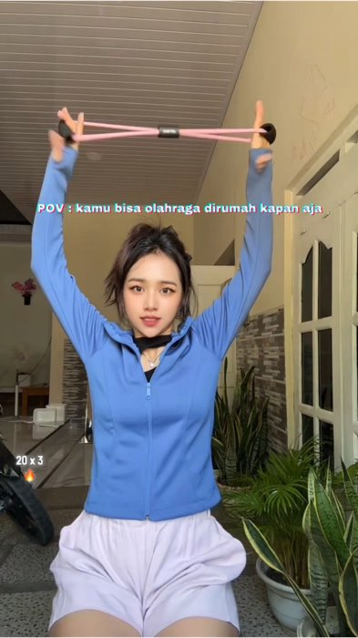 Mau olahraga tapi ga bisa ketempat gym? Bisa d rumah aja #olahragadirumah #workout #taliyoga #RacunShopee #workoutdirumah