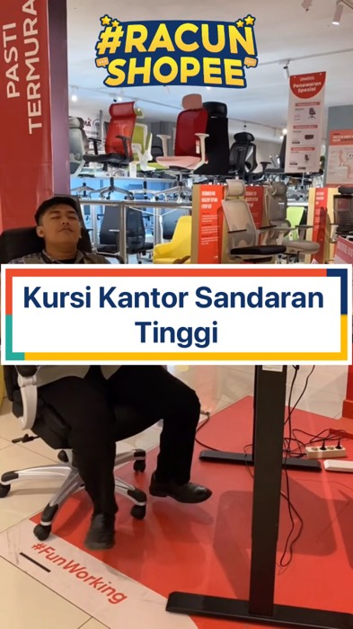 Kursi Kantor Sandaran Tinggi#RacunShopee#GratisOngkirRP0#ViralDiShopeeVideo#shopeevideo#fyp#viral#ShopeeLook#ShopeeCOD#RacunShopee#shopeevideo