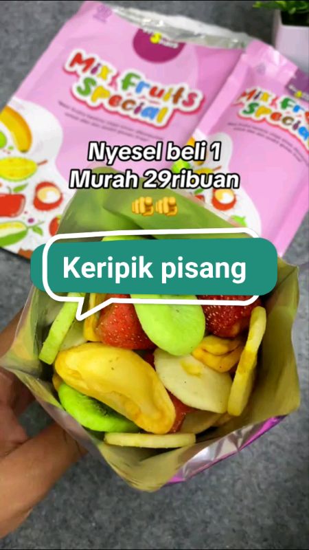 #keripik #keripikbuah #buahsegar #keripikbuah #keripikpisang #cemilan #cemilanviral #fypdongggggggg #ShopeeLook #snack #enakbanget #co #reyahbanget
