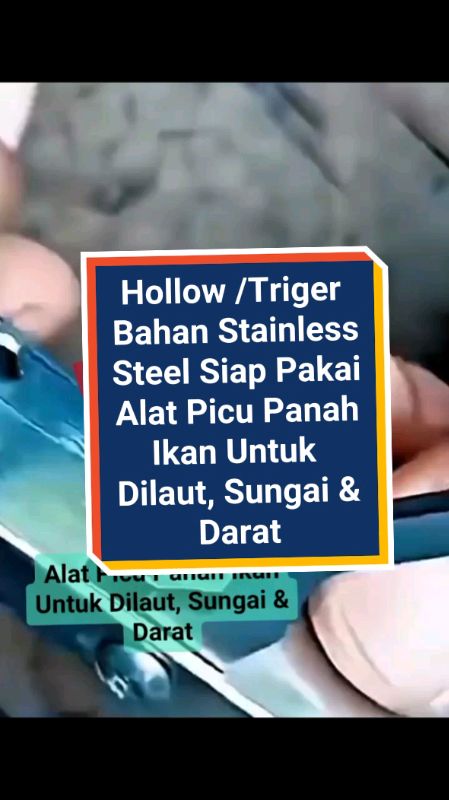 Hollow /Triger Bahan Stainless Steel Siap Pakai  Alat Picu Panah Ikan Untuk Dilaut, Sungai & Darat #hollowstainless #trigerstainlesssteel #shopeevideo