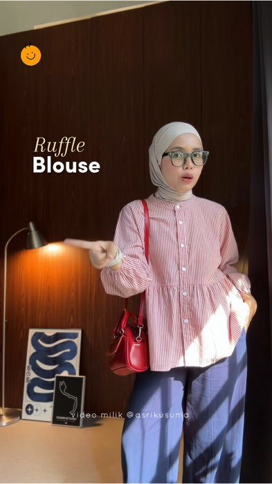 Nambah lagi koleksi stripe#blousesalur #blousewanita #OOTDFashionShopee #ShopeeLook #ViralDiShopeeVideo #PromoNonStop #GratisOngkirRP0