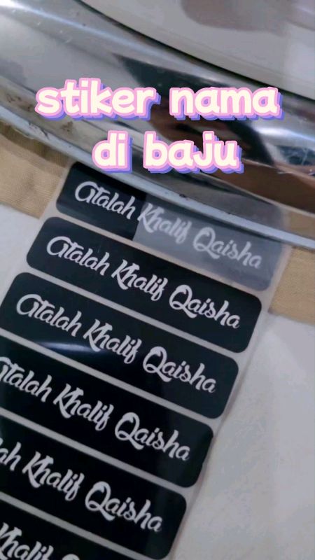 #stiker #stikerbajusetrika #stikernamacustom #stikercustom #stikerbaju