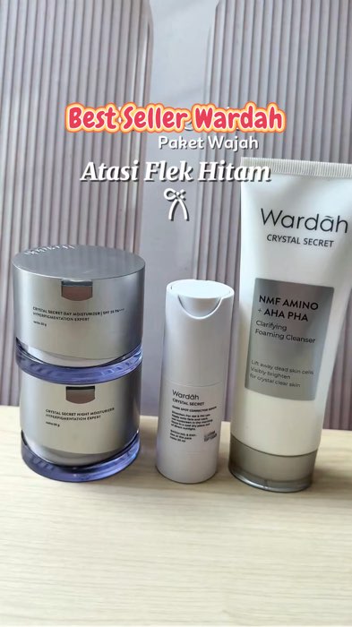 Best Seller Wardah Paket Crystal Secret #wardahbeauty #wardahskincare #wardahsunscreen #facialwashwardah #WardahGlowGoals #ShopeeCOD #ShopeeVideo