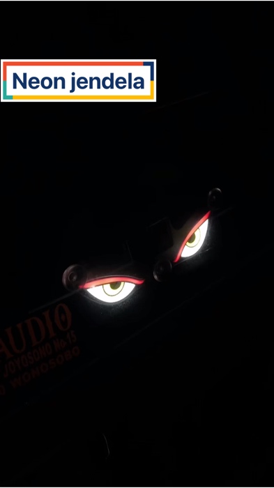 Neon jendala mobile  #lampuneon #neonjendelamobil #lampujendela #lampukacamobil #ledkacamobil
