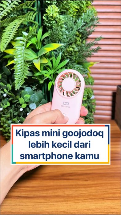 Kipas mini goojodoq lebih kecil dari smartphone kamu #kipasangin #kipasanginportable #kipasmini #Diskon50Persen #Diskon40RB #ShopeeCOD #ShopeeLook