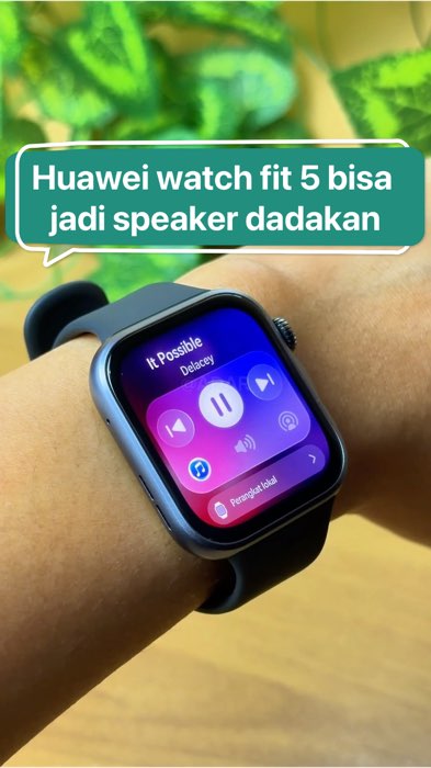 Huawei watch fit 5 bisa jadi speaker dadakan #huaweiwatchfit5 #huawei #watchfit5 #smartwatch #PromoNonStop #SpillBawaBerkah #ViralDiShopeeVideo