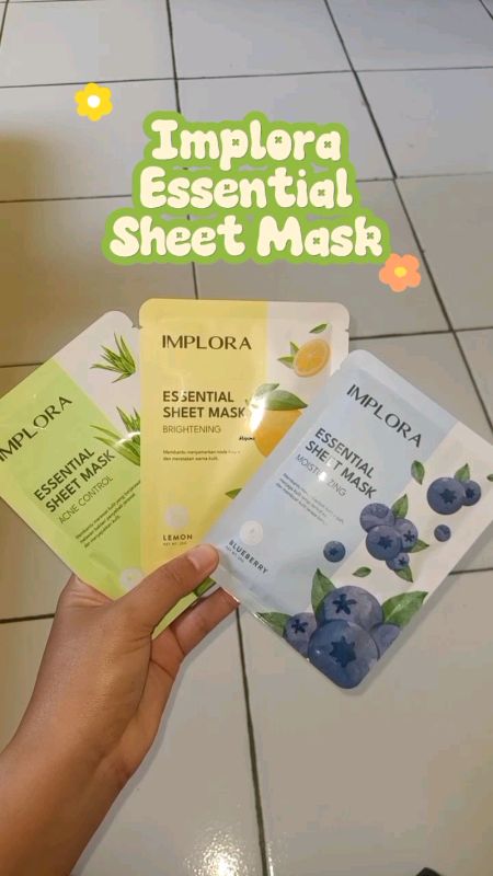 sheet mask murah tapi ga murahan #sheetmask #sheetmaskimplora #imploraessentialsheetmask #sheetmasktermurah #sheetmaskviral