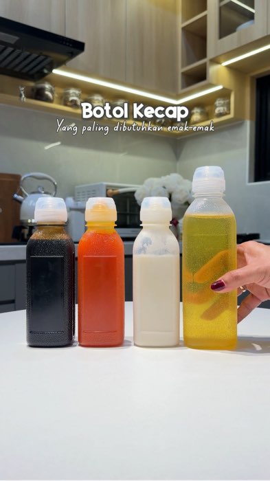 Botol kecap saos anti tumpah. #botolkecap #botolsaos #botolkecapsaos #botolkecapantitumpah #botolserbaguna