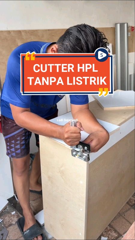 gak perlu pake listrik dan mesin, untuk rapihkan HPL #woodenjoy #cutterhpl #woodworkingtools #woodworkingtips #pemotonghplmanual #PemotongHPLPresisi