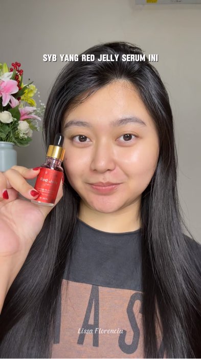 Serum 10% Niacinamide tapi harganya affordable banget cuma 20ribuan dari SYB Red Jelly Serum 😍❤️ #serum #serumpencerah #syb #redjellyserum