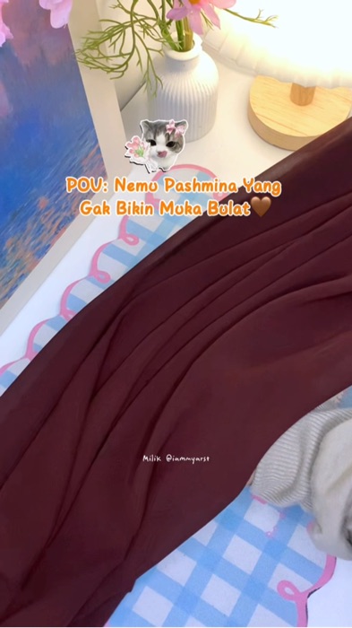 Harganya murah bgt😍 Bakalan stok banyak warna sih🫠 #RacunShopee #ShopeeLook #GratisOngkirRP0 #PromoNonStop #pashminacerutybabydoll  #pashminamurah