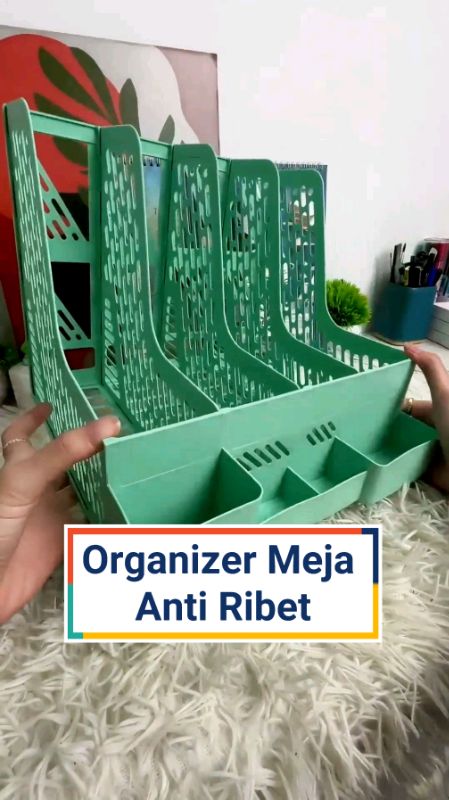 AKUSA Rak Buku Sekat — Organizer Serbaguna ini gampang banget dirakit! #organizer #organizerserbaguna #rakbukusekat #mejabelajar #rakbukumurah