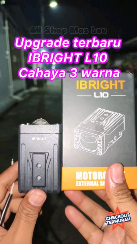 Upgrade terbaru IBRIGHT L10 Lampu Tembak mini Biled Cahaya 3 warna #ibrightl10 #lamputembakbiled #ibright #ViralDiShopeeVideo #DiskonRacunShopee