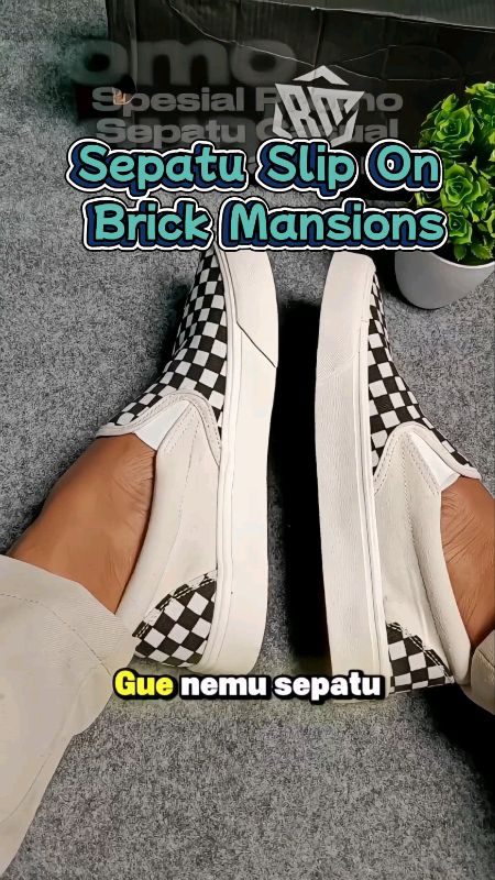 Sepatu Slip on Brick Mamsions #GratisOngkirRP0 #ShopeeFashionHaul #RacunShopee #SpillRacunShopee #SpillBawaBerkah #ShopeeLook #ShopeeCOD #PromoNonStop