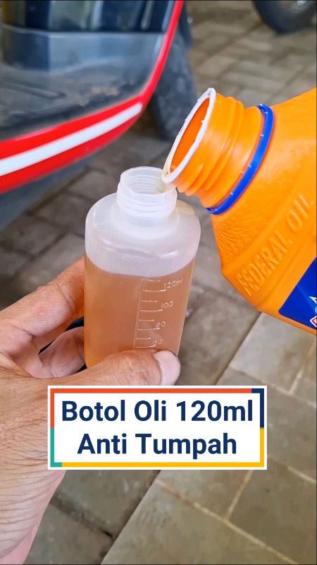 Botol Oli Serbaguna 120ml + Tutup Anti Tumpah #botololi #wadaholi #penampungoli #botololi120ml #botololibekas #oilcan #botololimurah #oilbottle