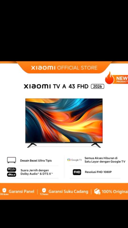 TV cuma 2jt'an 😍 #smarttv #googletv #androidtv #tvxiaomiaseries #tvxiaomi43inch #tvmurah #xiaomitv