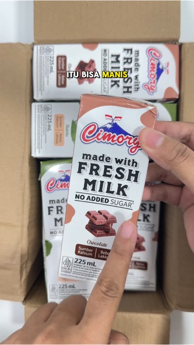 Susu fresh milk tanpa gula tambahan 🐄💯  #susucimory #susunoaddedsugar #susurendahgula #sususapi #healthymilk #DiskonShopeeVideo #ShopeeCOD