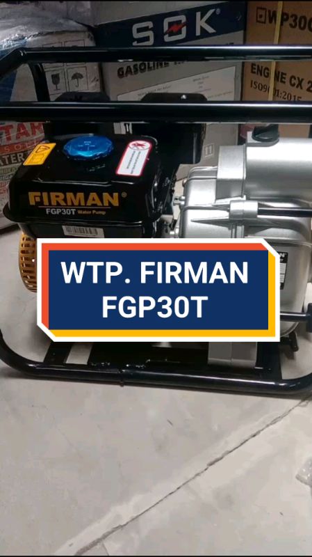 Mesin Pompa Air Lumpur 3" FIRMAN FGP30T #RacunShopee #ViralDiShopeeVideo #PromoNonStop #GratisOngkirRP0 #RacunShopeeCheck #ShopeeCOD #firmanindonesia