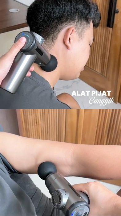 BADAN AUTO RILEKS 😙 #papopeye #massagegun #massagegunv19 #alatpijat