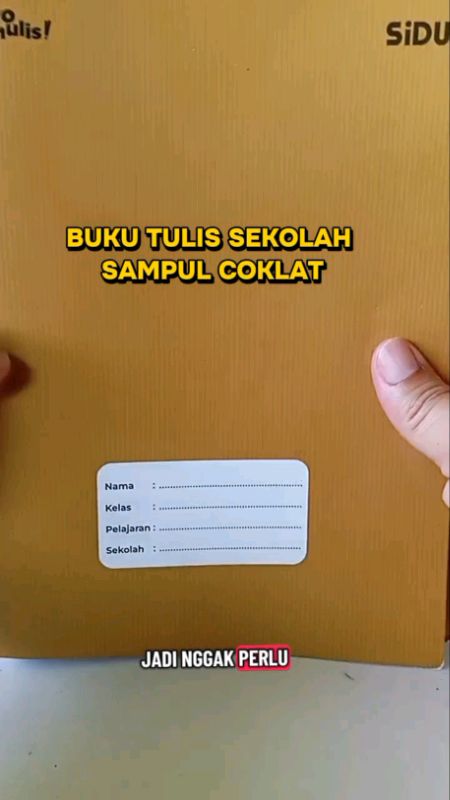 buku tulis sampul coklat #bukutulis #bukutulissampulcoklat #bukutulissidu #fyp