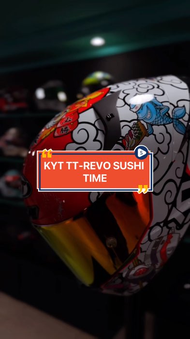 KYT TT REVO SUSHI TIME #RacunShopee #shopeevideo #ShopeeLook #helmfullace #kytttrevo #helmkytttrevooriginal #helmfullfacesni