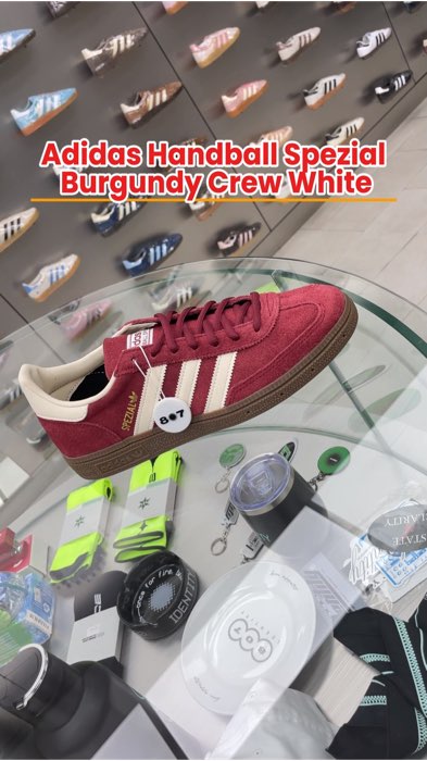 #Adidas Handball Spezial Burgundy Crew White #ShopeeLook #ShopeeCOD #sneakers #adidasoriginals #GratisOngkirRP0 #ViralDiShopeeVideo #SpillBawaBerkah