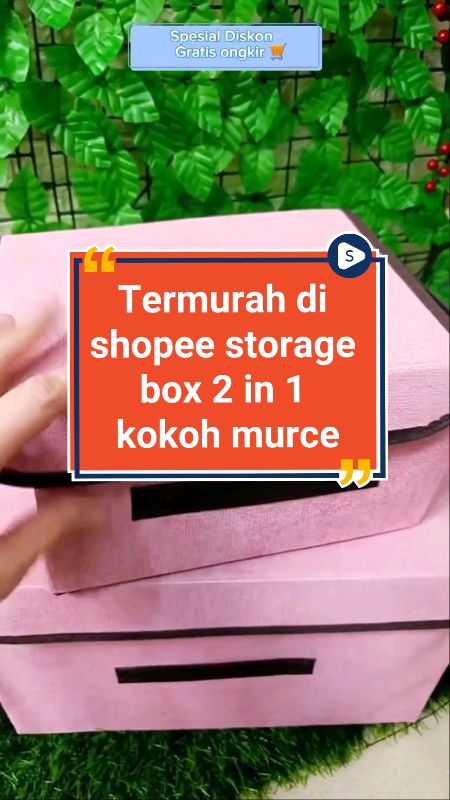 Harga paling hemat di shopee ☝️#ViralDiShopeeVideo #GratisOngkirRP0 #RacunShopee #SpillBawaBerkah #storagebox #storageboxmultifungsi #storage