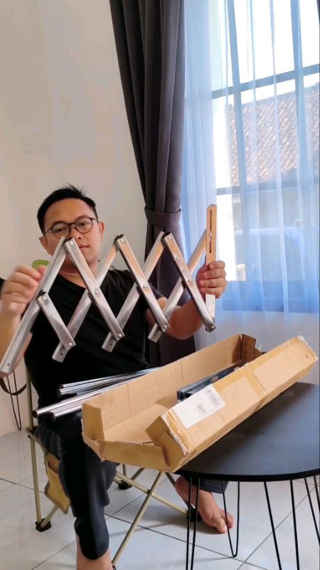 Jemuran baju aluminium lipat dinding #jemurpakaian #simple #stainlesssteel #kokoh #jemuranstainless #jemuranminimalis #jemuranlipat #jemuranbaju #fyp