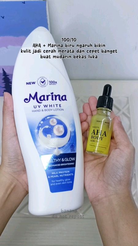 combo yang sangat pas #marinaahawhite #marinabodylotion #ViralDiShopeeVideo #shopeevideo #RacunShopee #RacunShopeeCheck #ShopeeBeautyHaul
