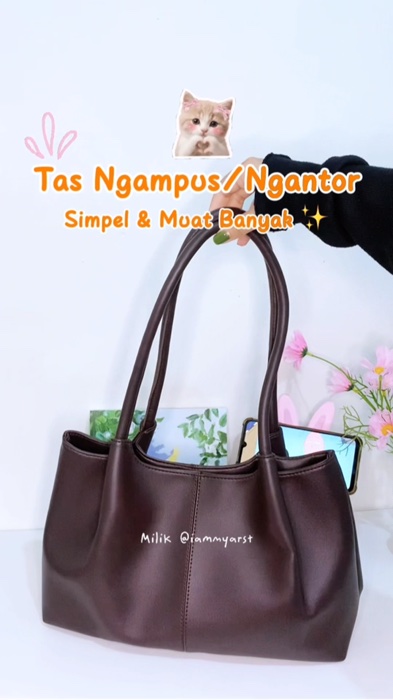 Desainnya cantik dan premium banget👜💸  #totebagkuliah #totebagkerja #SpillRacunShopee #GakNyeselBeliIni #ShopeeFashionHaul #PromoNonStop